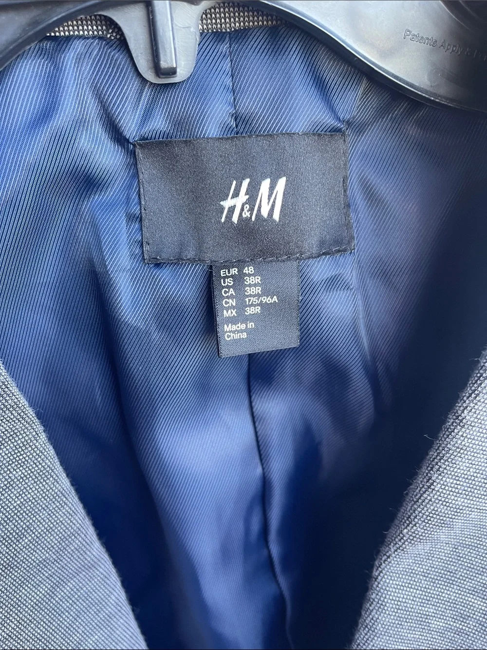 H&M Men’s Gray Knit Sport Coat Blazer US 38R Slim Fit 2 Button Casual Jacket